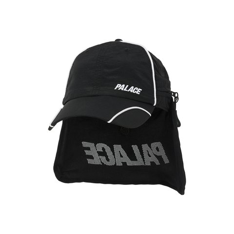Palace FONT ZIP SHELL NECK SAVER 6-PANEL BLACK - Colorway