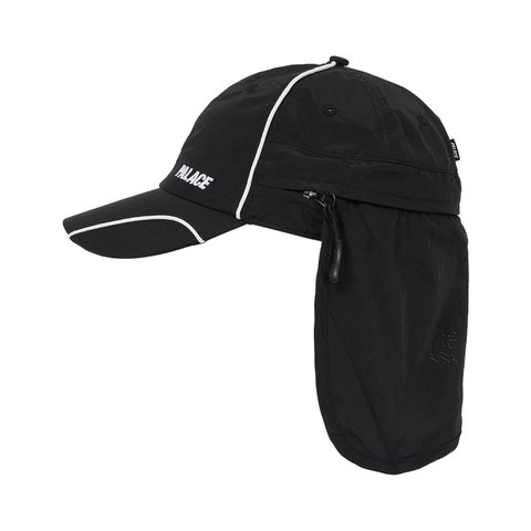 Palace FONT ZIP SHELL NECK SAVER 6-PANEL BLACK - Colorway
