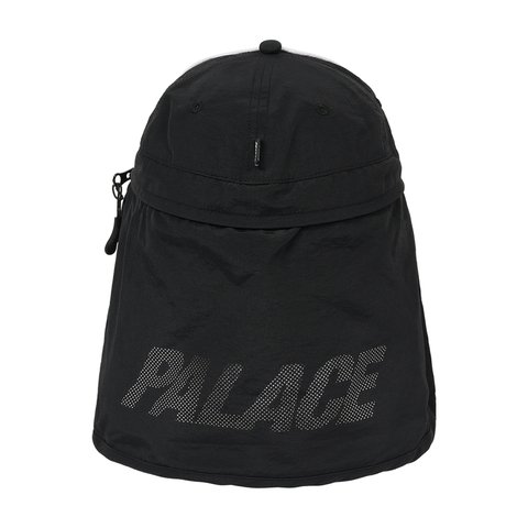 Palace FONT ZIP SHELL NECK SAVER 6-PANEL BLACK - Colorway