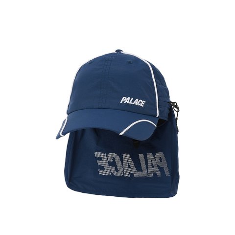 Palace FONT ZIP SHELL NECK SAVER 6-PANEL NAVY - Colorway