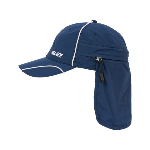 Palace FONT ZIP SHELL NECK SAVER 6-PANEL NAVY - Colorway