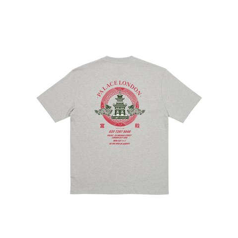Palace FORTUNATE T-SHIRT GREY MARL - Colorway