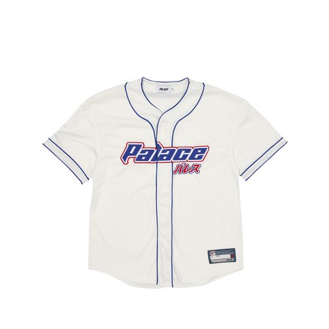 Palace KAWAII BASEBALL JERSEY WHITE - Colorway