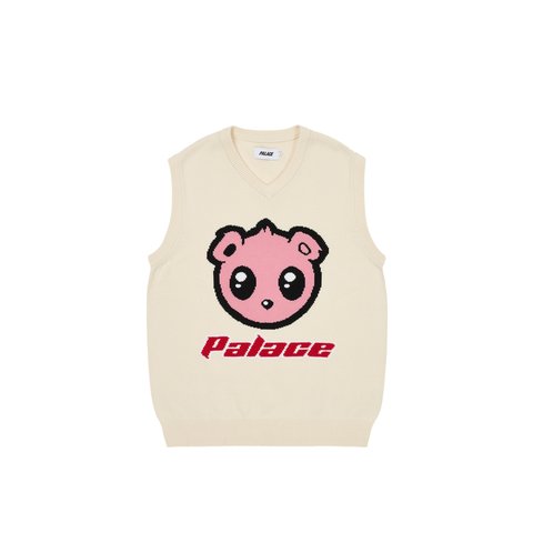 Palace KAWAII VEST KNIT SOFT WHITE - Colorway
