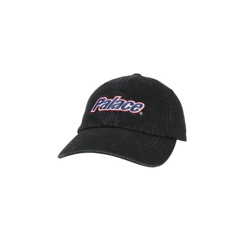 Palace LOWERCASE WASHED DENIM 6-PANEL BLACK - Colorway