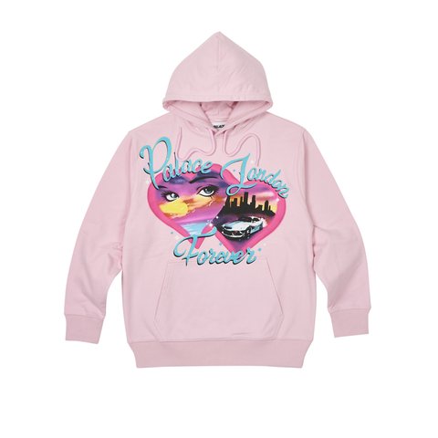 Palace PALACE FOREVER HOOD PINK - Colorway