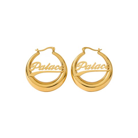 Palace PALACE HOOP EARRINGS GOLD PLATED - Colorway