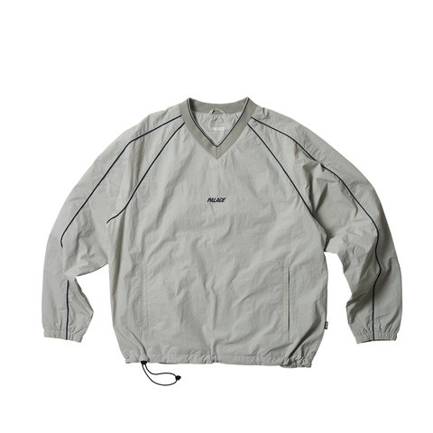PIPED SHELL PULLOVER GREY