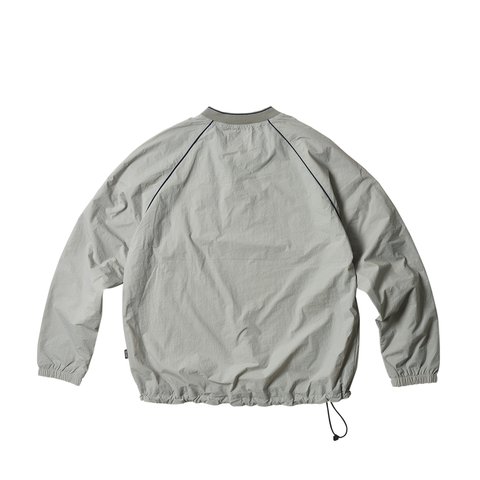 PIPED SHELL PULLOVER GREY
