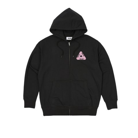 Palace TRI-PUFF PRINT ZIP HOOD BLACK - Colorway