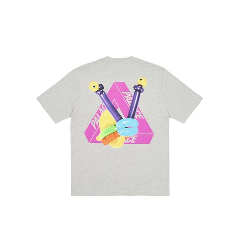 Palace TRI-TWISTER T-SHIRT GREY MARL - Colorway