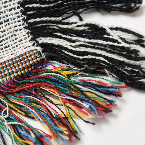 YIN YANG TAPESTRY BLANKET WHITE / BLACK