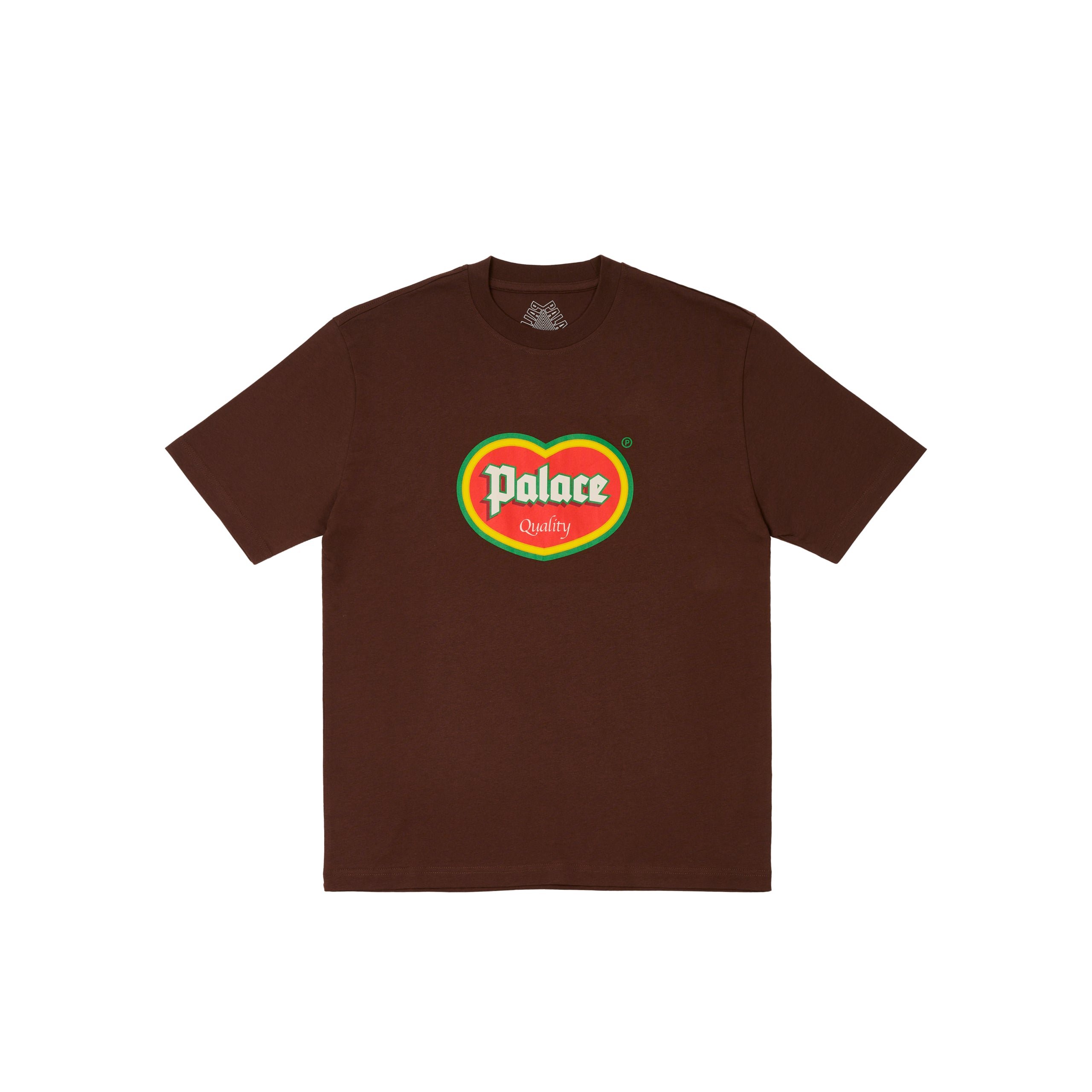 PALACE QUALITY T-SHIRT NICE BROWN