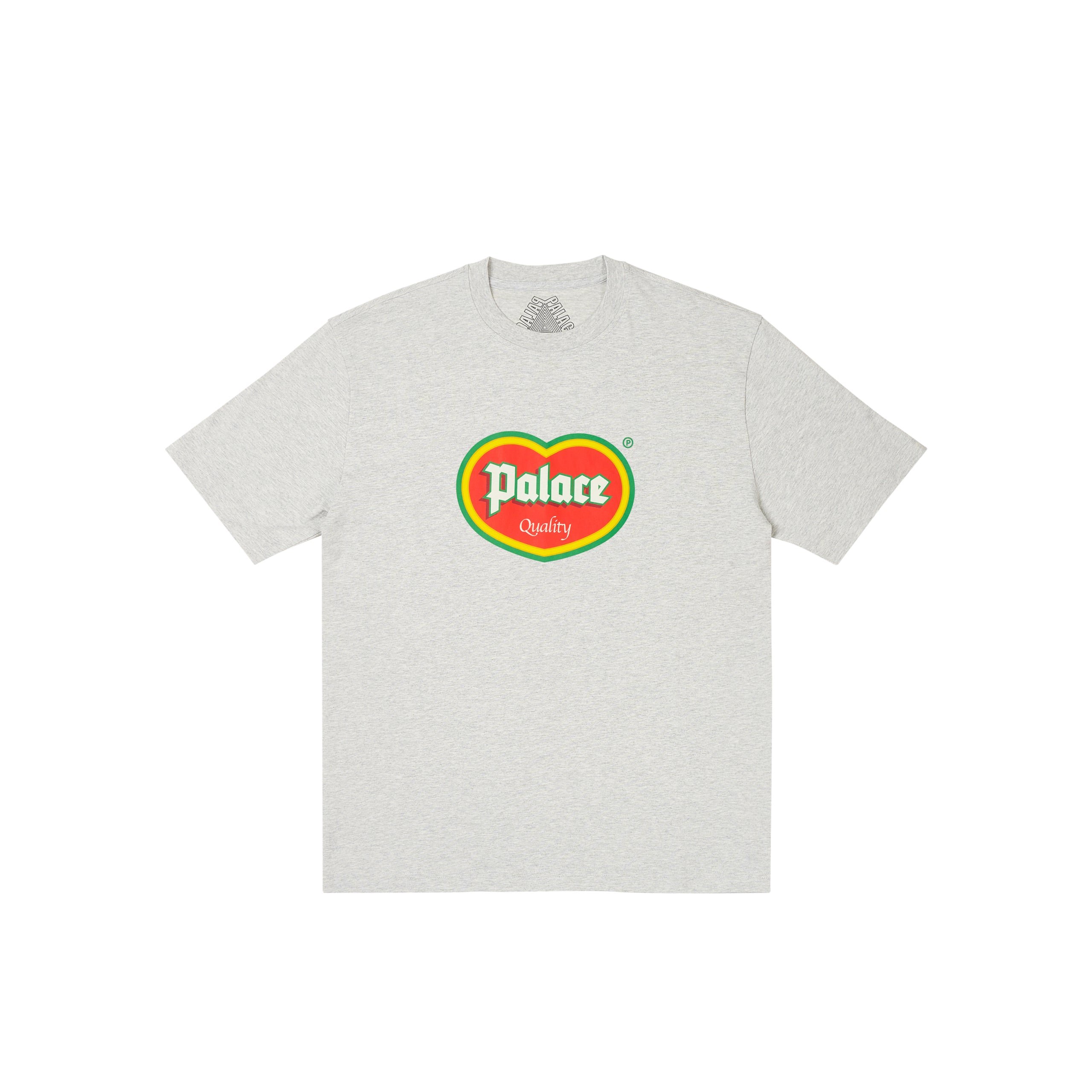 PALACE QUALITY T-SHIRT GREY MARL
