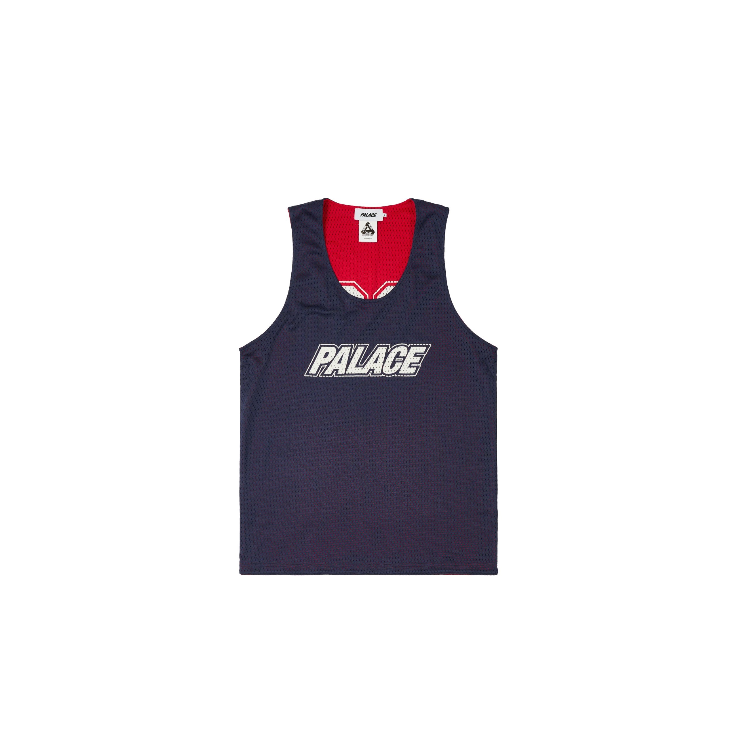 MESH REVERSO BORDER VEST NAVY