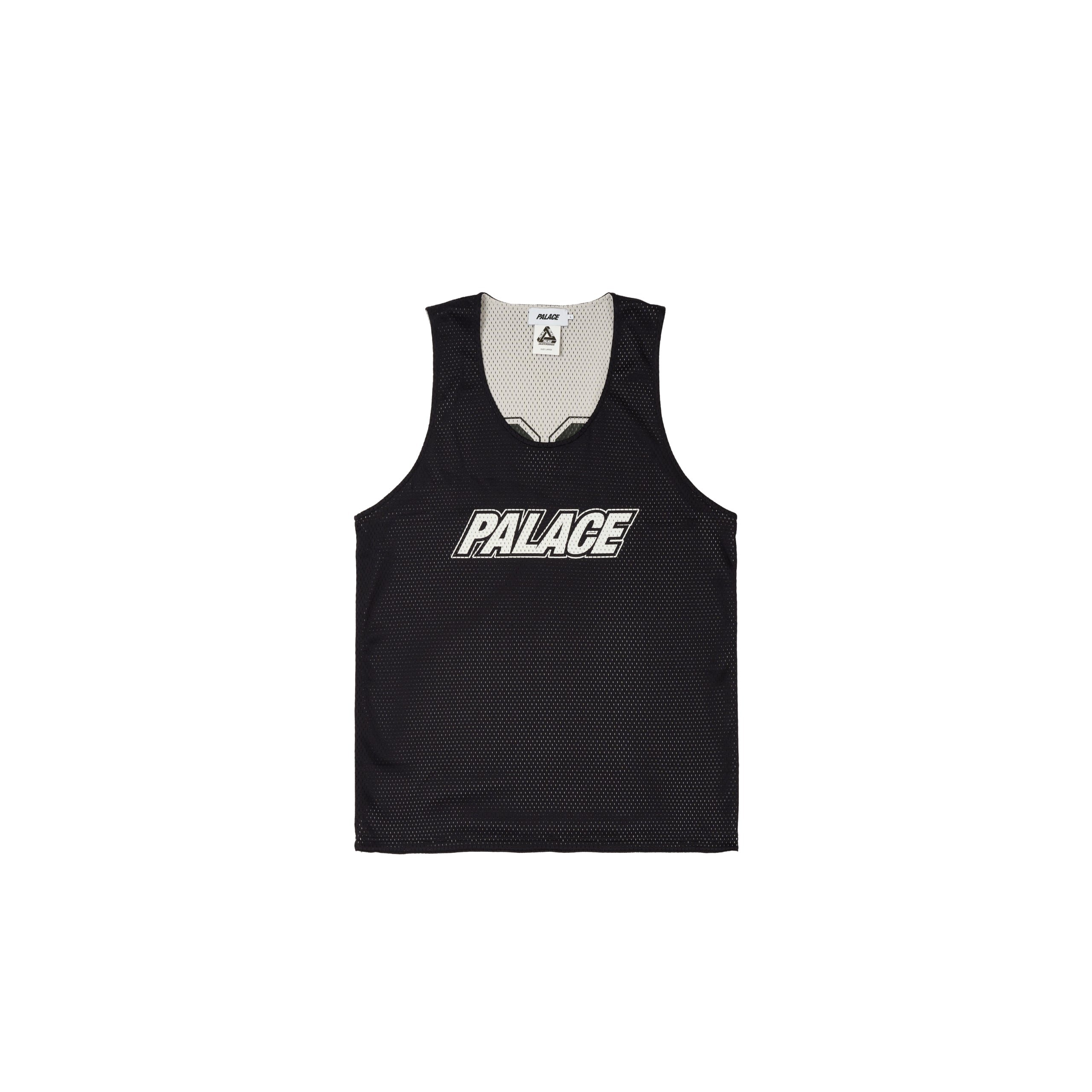 MESH REVERSO BORDER VEST BLACK