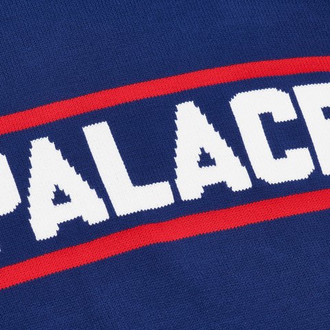 Palace BLOCKY KNIT BLUE - Colorway