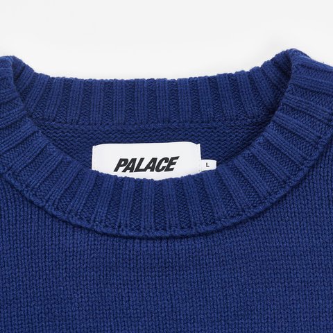 Palace BLOCKY KNIT BLUE - Colorway
