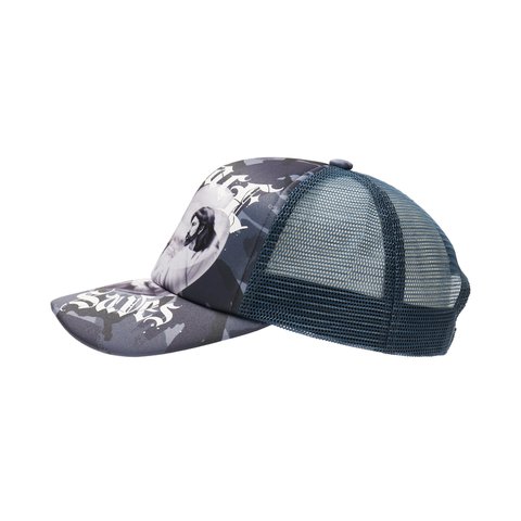 Palace SAVES TRUCKER BLUE CAMO - Colorway