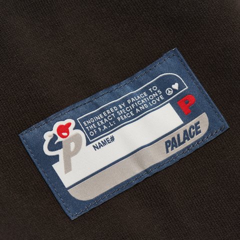 Palace ARC APPLIQUE HOOD BLACK - Colorway