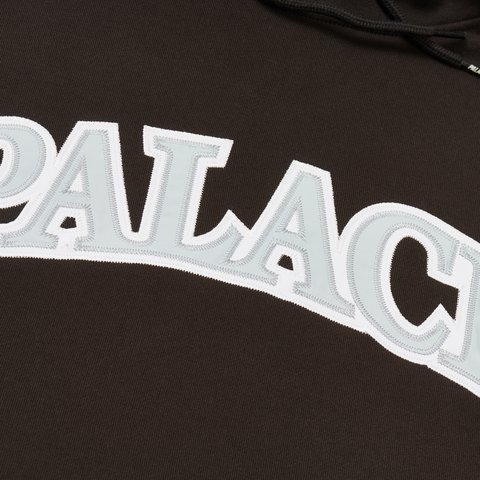 Palace ARC APPLIQUE HOOD BLACK - Colorway