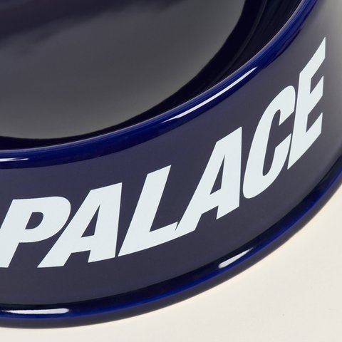 PALACE FONT CERAMIC DOG BOWL BLUE
