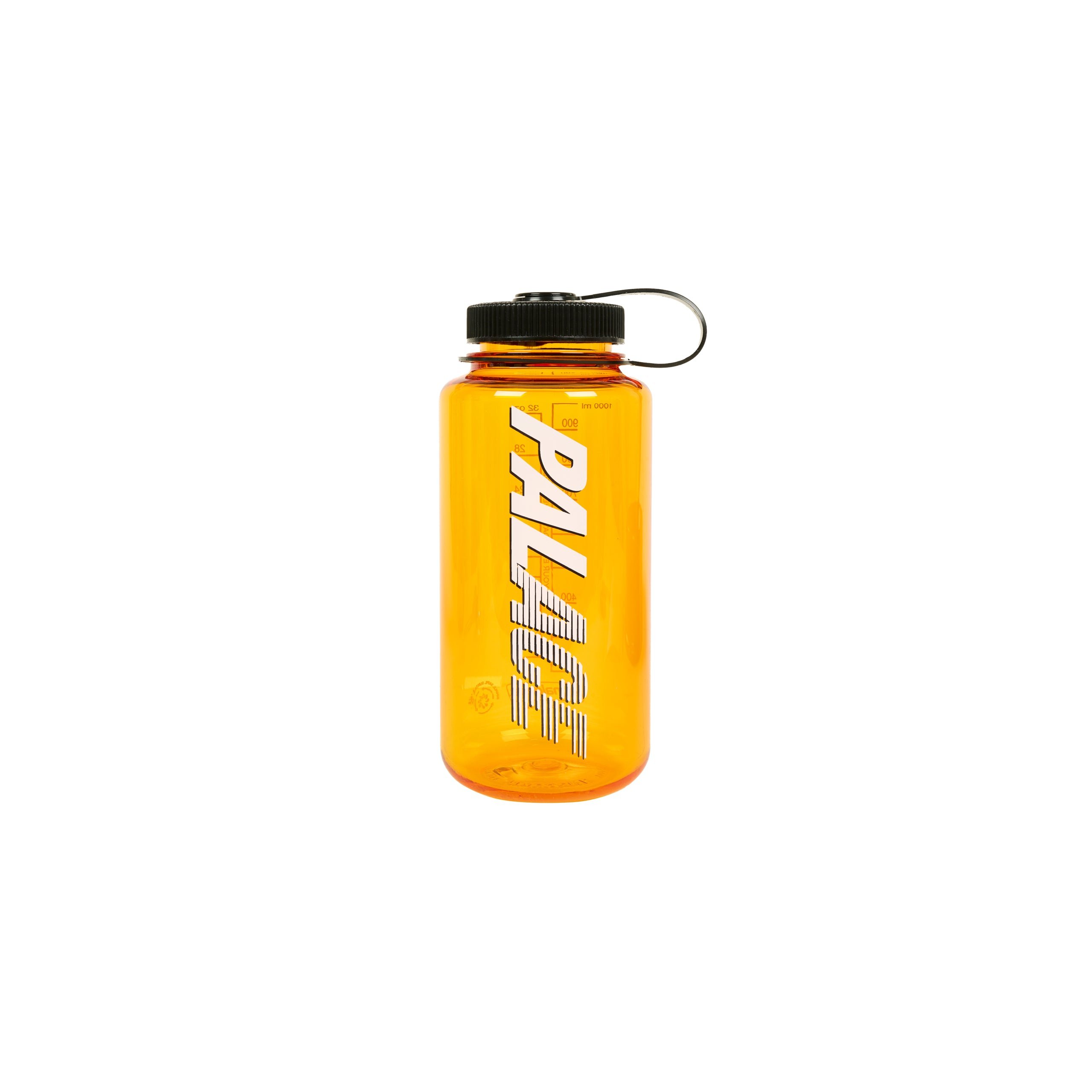 PALACE NALGENE FONT WATER BOTTLE CLEMENTINE / BLACK