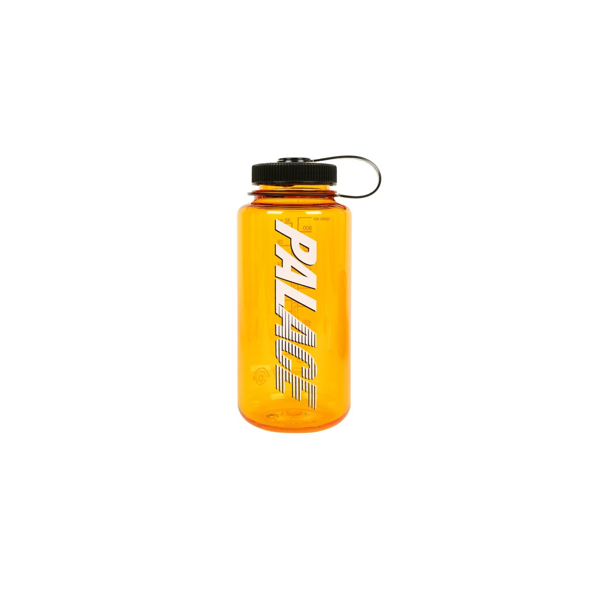 PALACE NALGENE FONT WATER BOTTLE CLEMENTINE / BLACK
