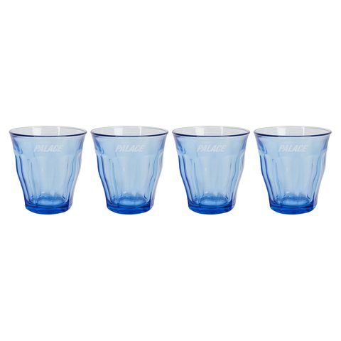 PALACE DURALEX PICARDIE TUMBLERS SET OF 4 MARINE