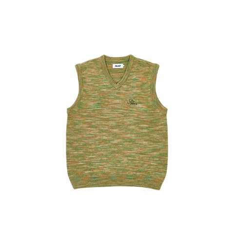 SPACE KNIT VEST GREEN