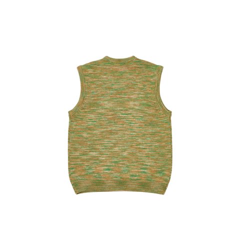 SPACE KNIT VEST GREEN