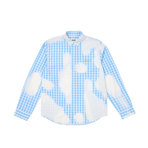 BLEACHED OUT SHIRT BLUE