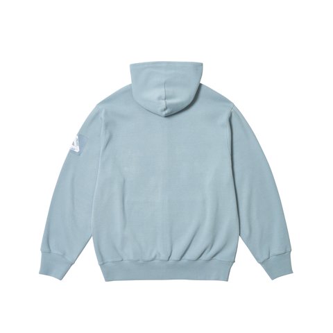 Palace RIB HOOD HAZY BLUE - Colorway