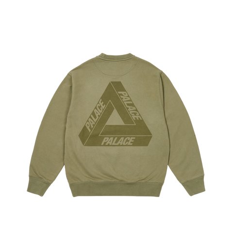 Palace SPRAY TRI-FERG CREW THE DEEP GREEN - €128.00