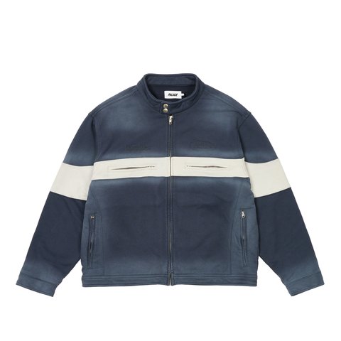 WASHED MOTO JACKET NAVY
