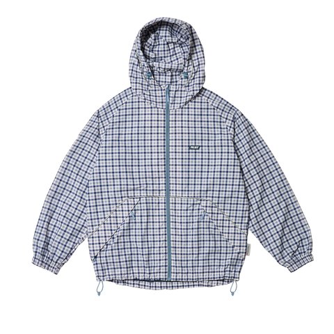 LIGHTER SHELL JACKET BLUE GINGHAM CHECK