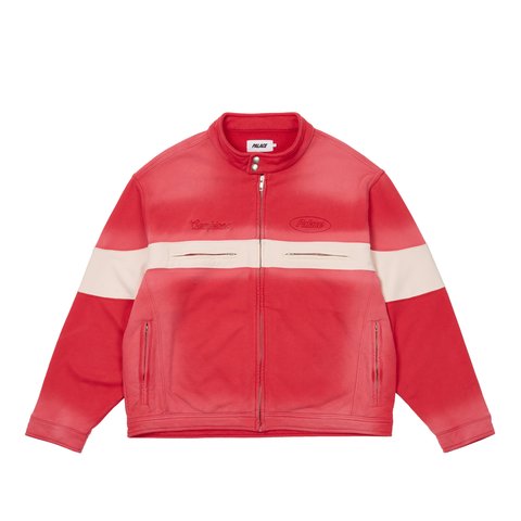 Palace WASHED MOTO JACKET TRUEST RED - €238.00