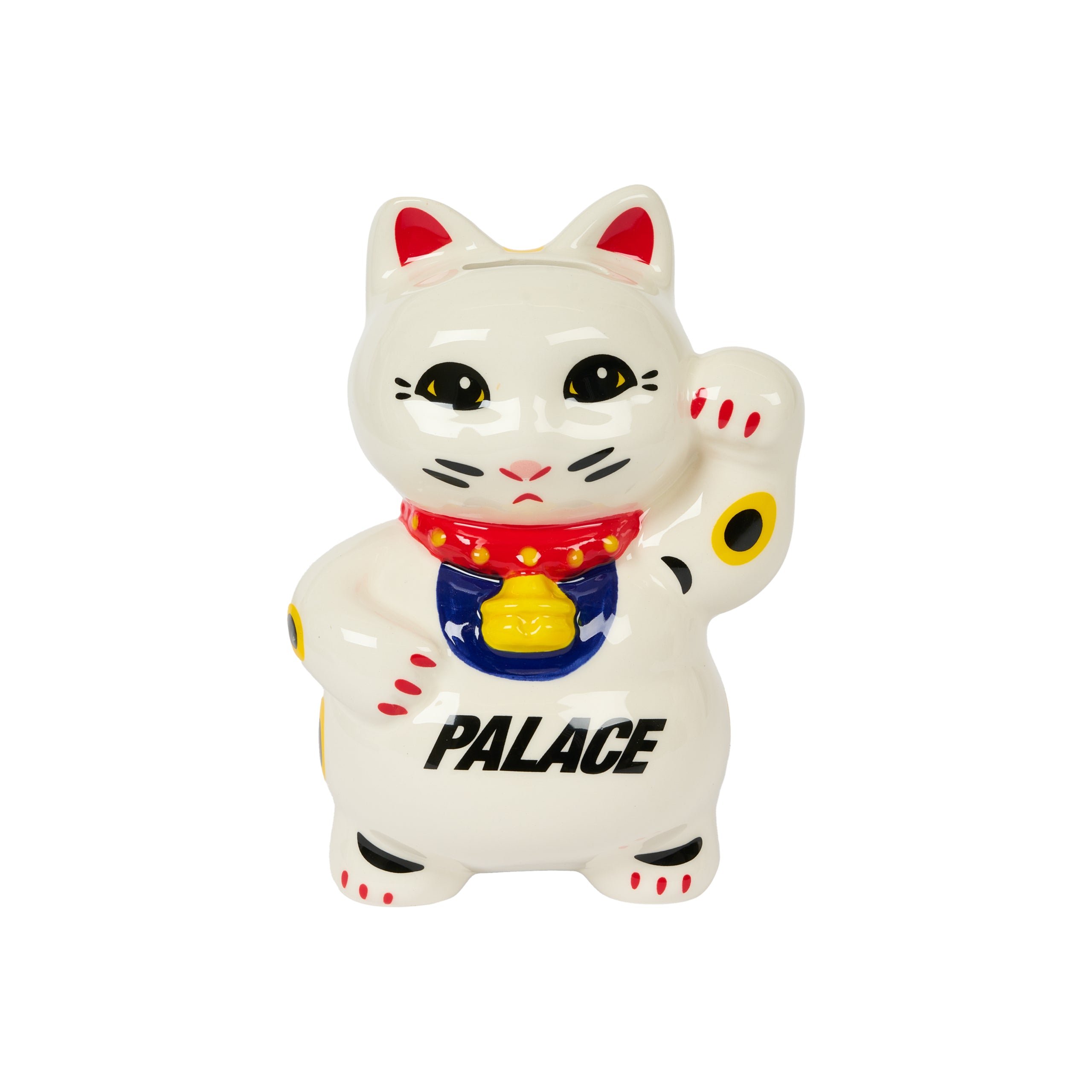 LUCKY CAT MONEY BANK WHITE