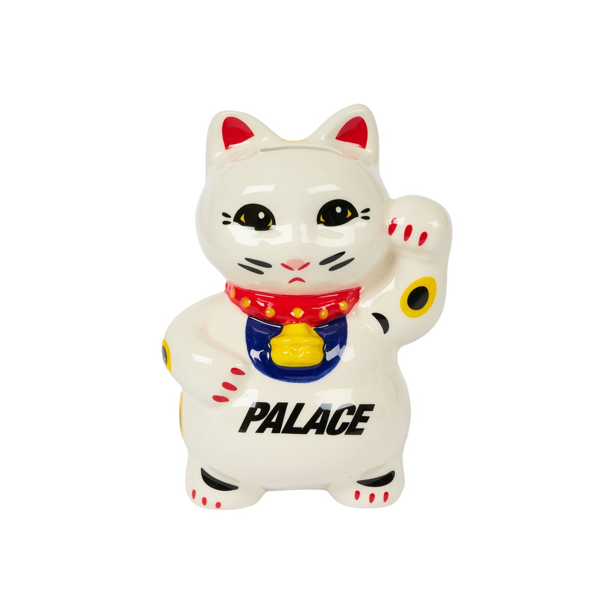 LUCKY CAT MONEY BANK WHITE