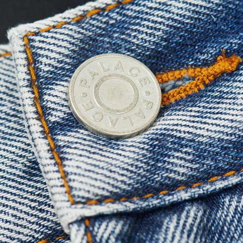 Palace JEAN SHORT LIGHT STONE WASH - Colorway