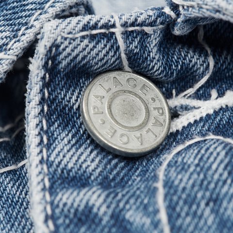 Palace SPLAT DENIM JACKET STONE WASH - Colorway