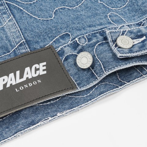Palace SPLAT DENIM JACKET STONE WASH - Colorway
