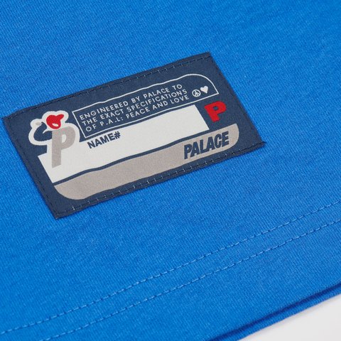 Palace ARC APPLIQUE T-SHIRT PALATIAL BLUE - Colorway