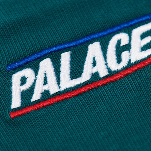Palace WIDE RUGBY POLO GREEN - Colorway