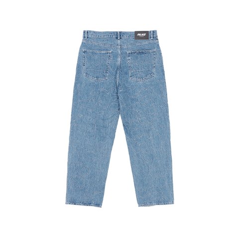 Palace P45 SPLAT JEAN STONE WASH - Colorway