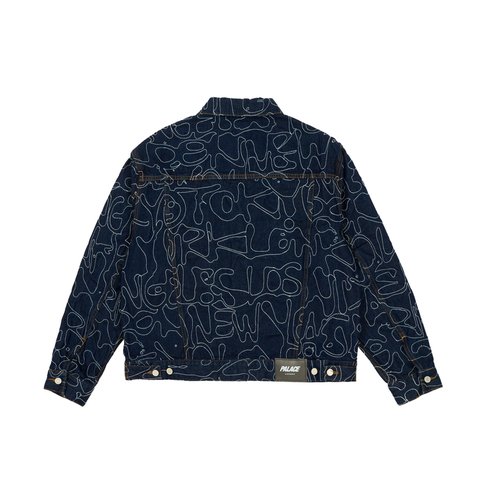 Palace SPLAT DENIM JACKET INDIGO - Colorway