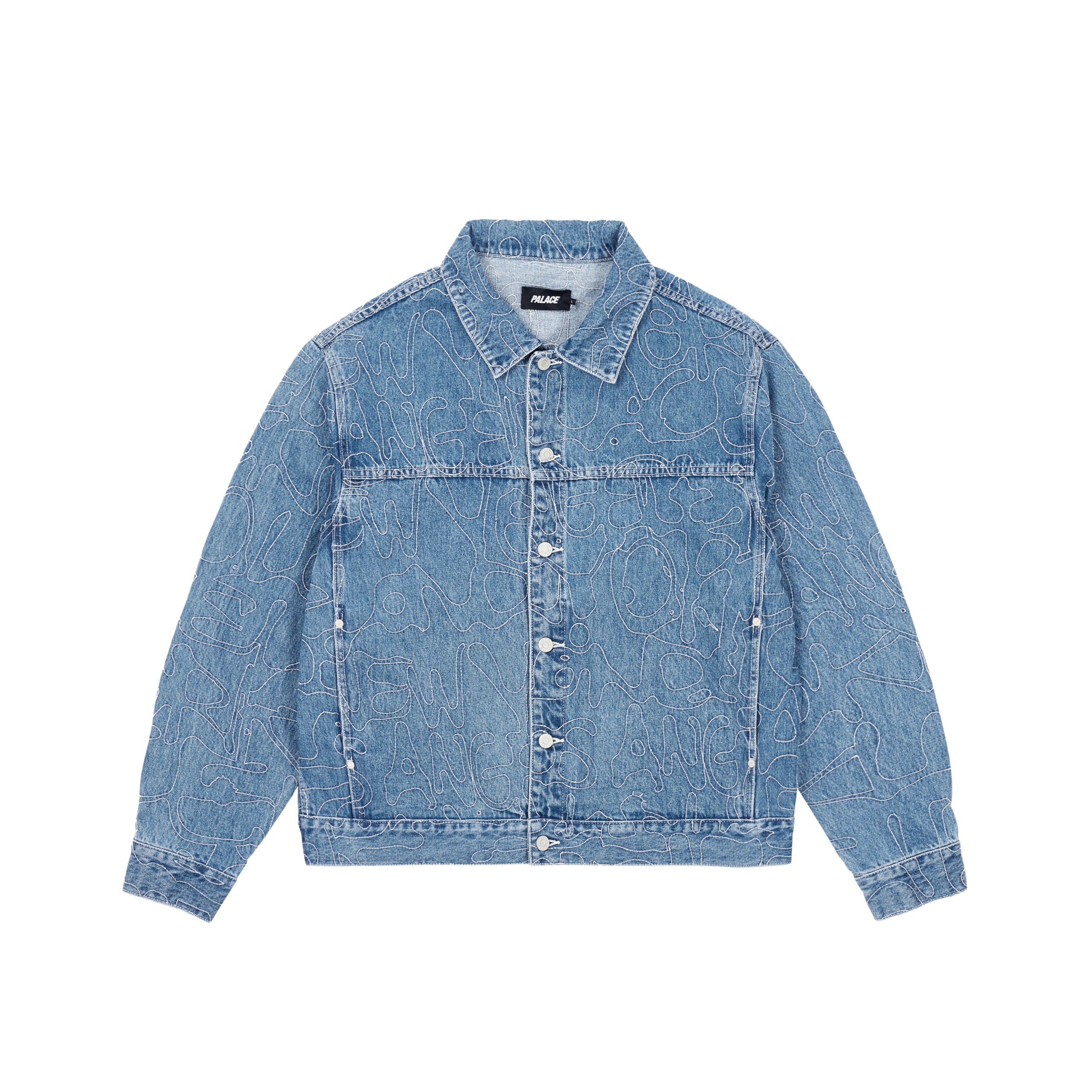 SPLAT DENIM JACKET STONE WASH