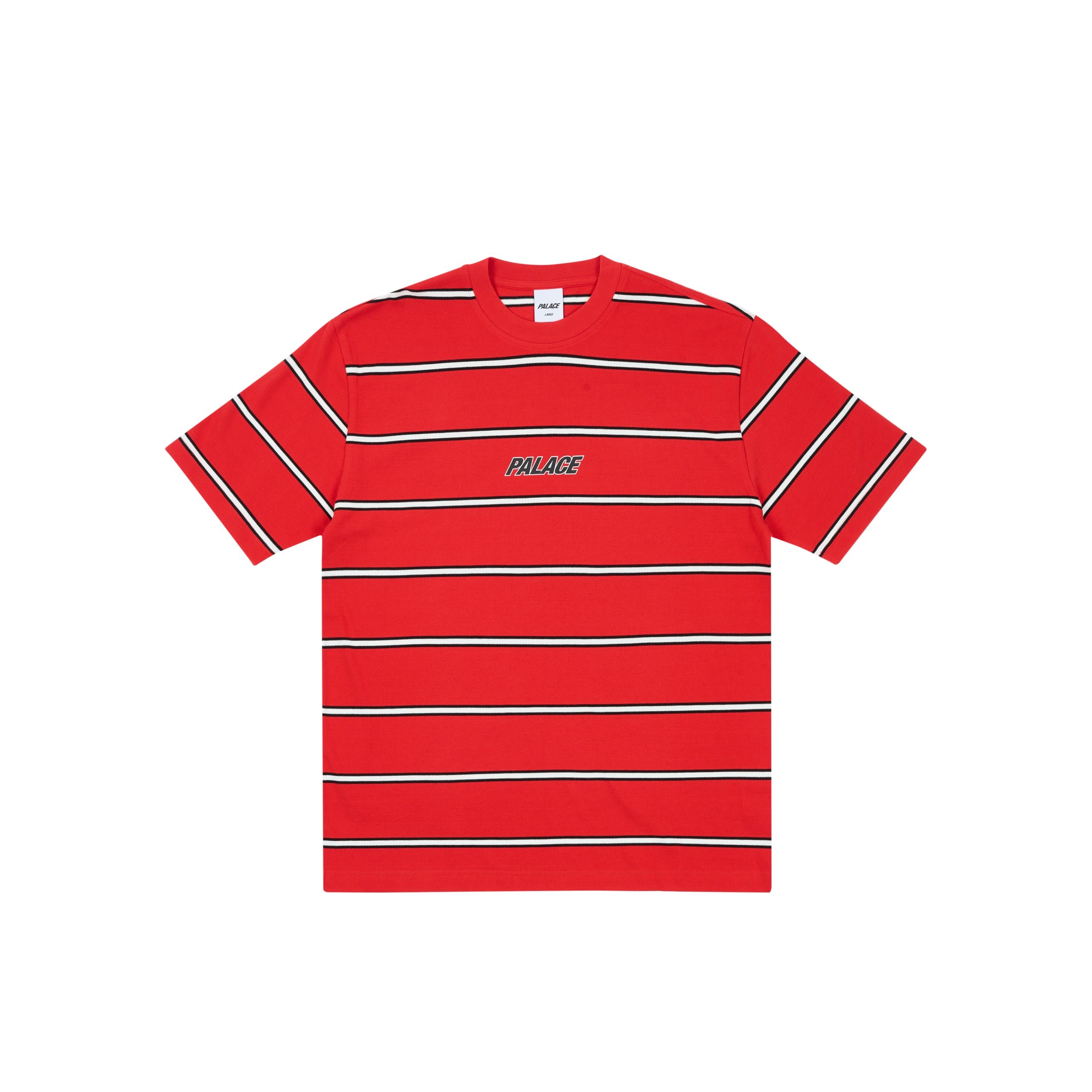 DUO STRIPE T-SHIRT TRUEST RED