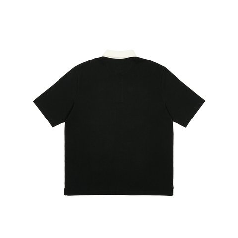 Palace WIDE RUGBY POLO BLACK - Colorway