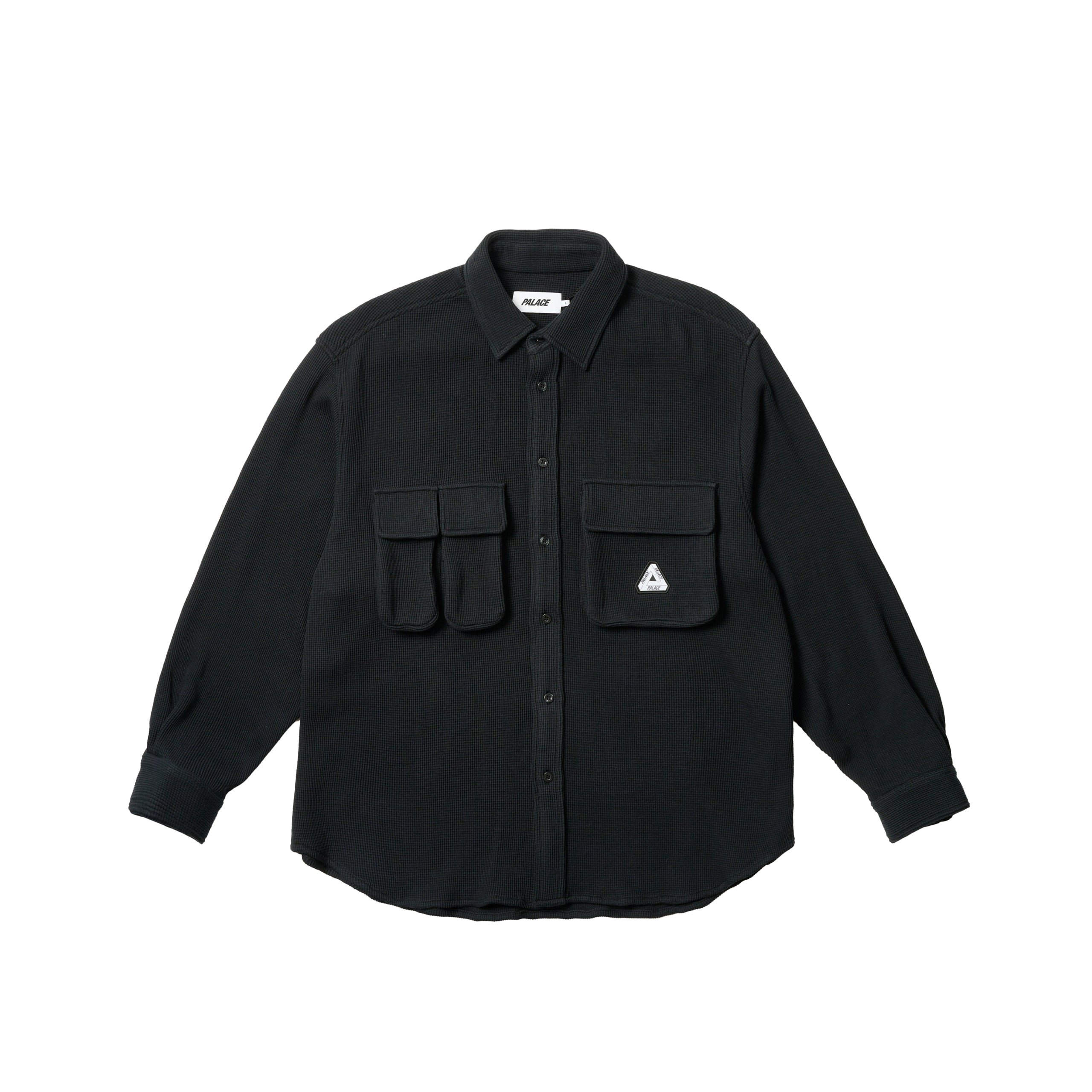 WAFFLE SHIRT BLACK